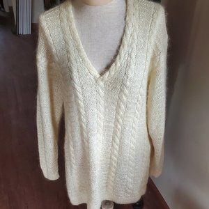 Vintage hand knit Ellen Tracy mohair sweater